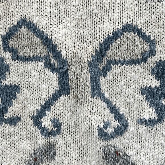 Vintage 80s Turtleneck‎ Boho Metallic Sweater M Mod Chunky Knit Retro 90s - Picture 7 of 13